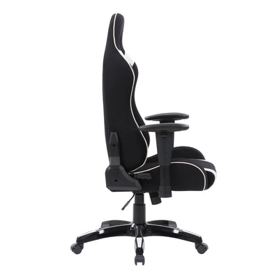 black and white Ergonomic Gaming Chair Workspace Collection product image by CorLiving#color_black-and-white
