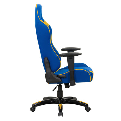 blue and yellow Ergonomic Gaming Chair Workspace Collection product image by CorLiving#color_blue-and-yellow