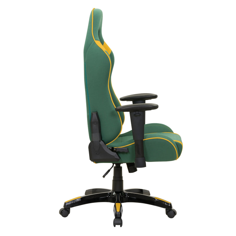 green and yellow Ergonomic Gaming Chair Workspace Collection product image by CorLiving