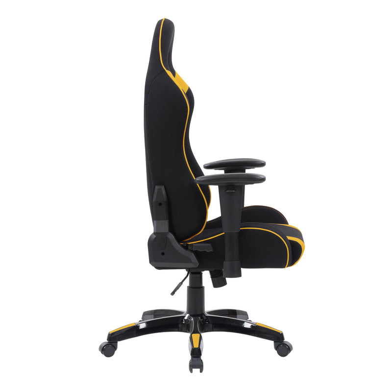 black and yellow Ergonomic Gaming Chair Workspace Collection product image by CorLiving