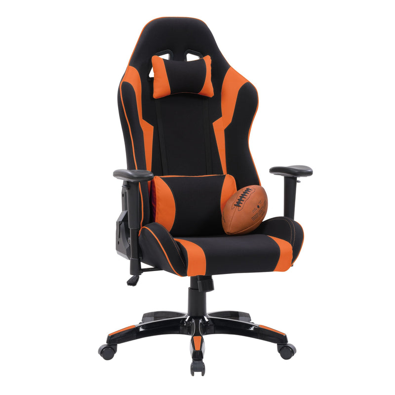 black and orange Ergonomic Gaming Chair Workspace Collection detail image by CorLiving