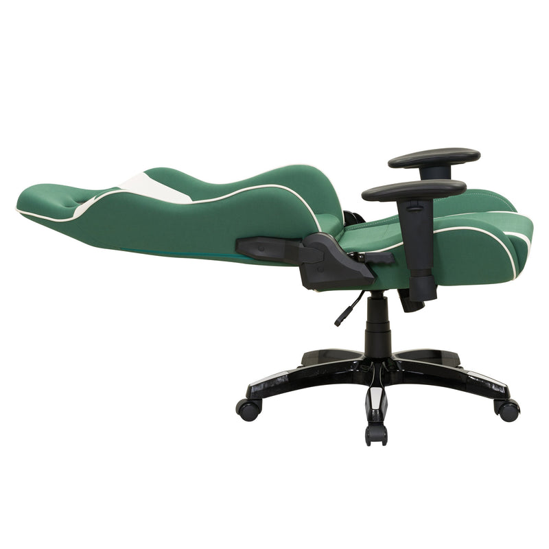 green and white Ergonomic Gaming Chair Workspace Collection product image by CorLiving