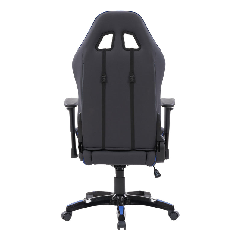 grey and blue Ergonomic Gaming Chair Workspace Collection product image by CorLiving