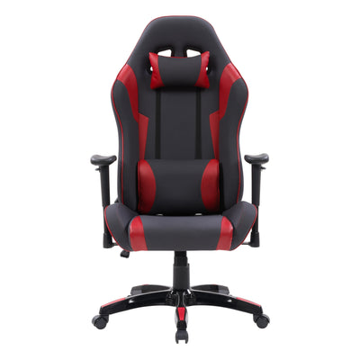 grey and red Ergonomic Gaming Chair Workspace Collection product image by CorLiving#color_grey-and-red