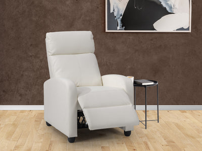 white Push Back Recliner Ophelia Collection lifestyle scene by CorLiving#color_white