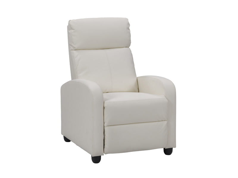 white Push Back Recliner Ophelia Collection product image by CorLiving