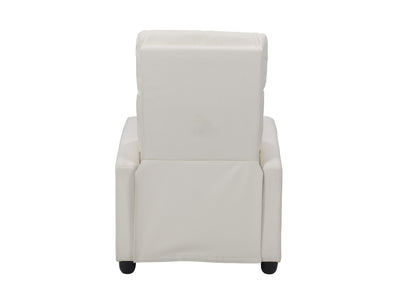 white Push Back Recliner Ophelia Collection product image by CorLiving#color_white