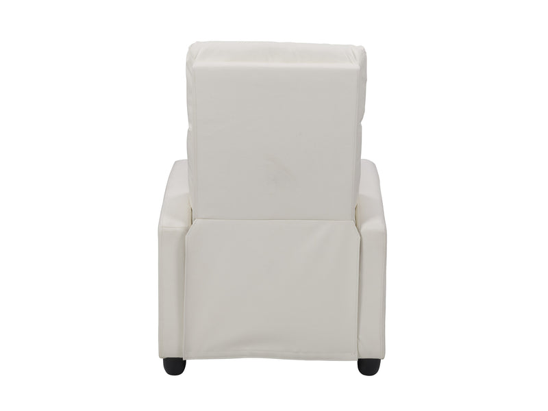 white Push Back Recliner Ophelia Collection product image by CorLiving