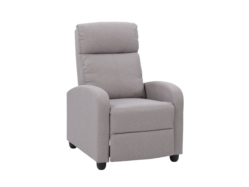 light grey Push Back Recliner Ophelia Collection product image by CorLiving