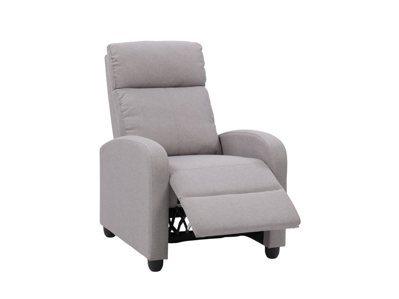 light grey Push Back Recliner Ophelia Collection product image by CorLiving