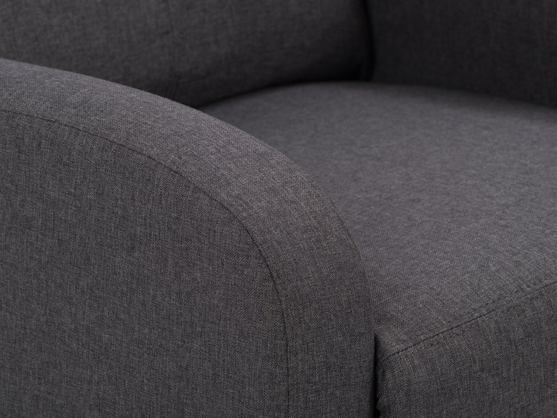 dark grey Push Back Recliner Ophelia Collection detail image by CorLiving