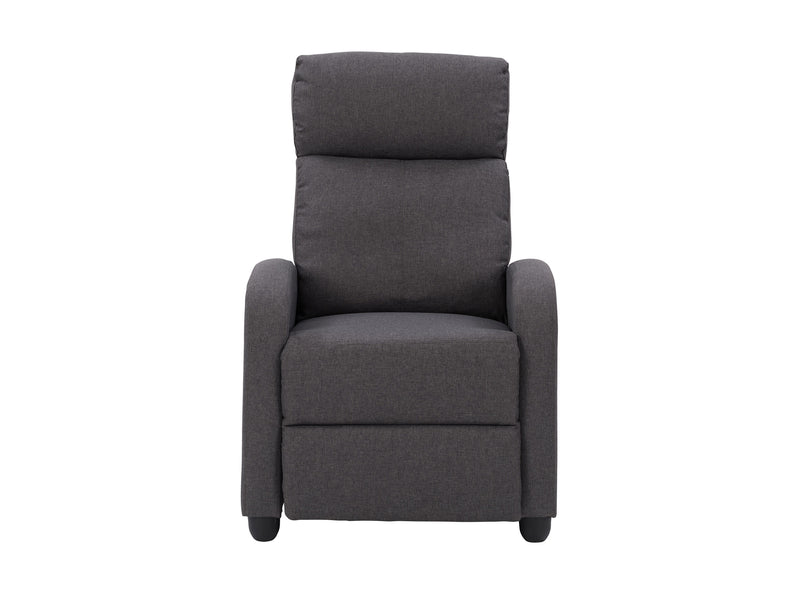 dark grey Push Back Recliner Ophelia Collection product image by CorLiving