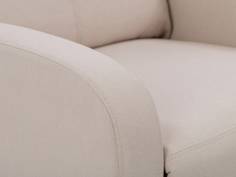 beige Push Back Recliner Ophelia Collection detail image by CorLiving