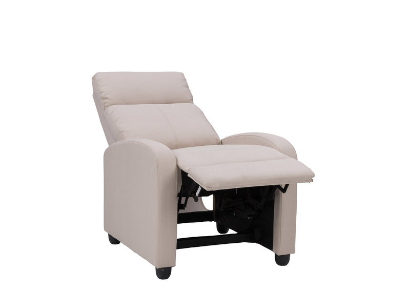 beige Push Back Recliner Ophelia Collection product image by CorLiving