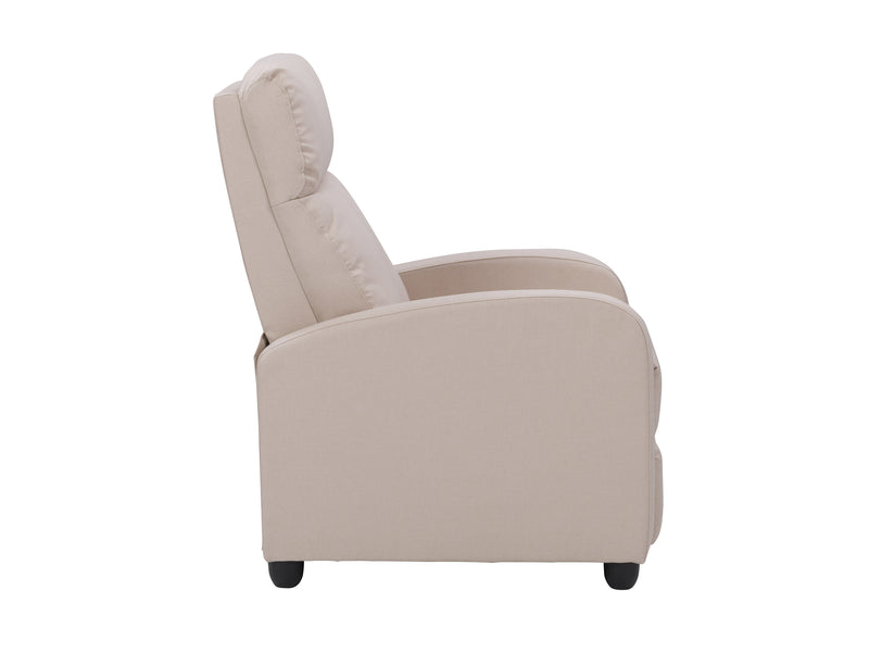 beige Push Back Recliner Ophelia Collection product image by CorLiving