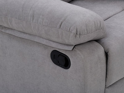 grey 3 Seater Recliner Sofa Oren Collection detail image by CorLiving#color_grey
