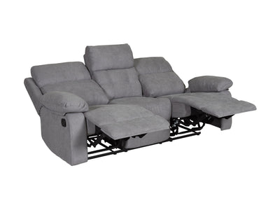 grey 3 Seater Recliner Sofa Oren Collection product image by CorLiving#color_grey