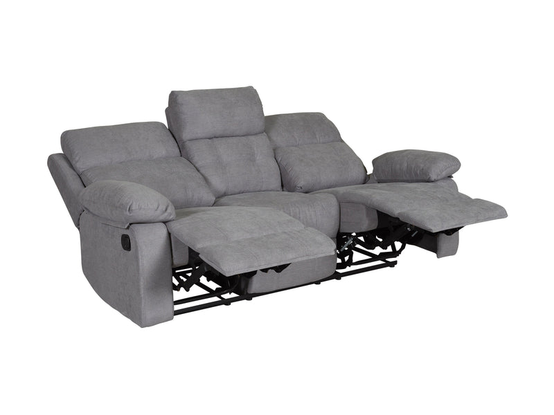 grey 3 Seater Recliner Sofa Oren Collection product image by CorLiving