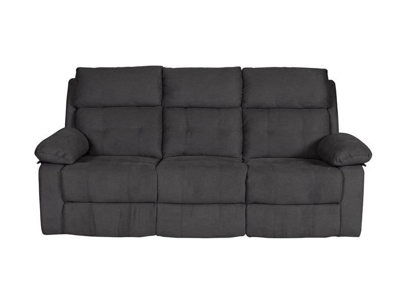 dark grey 3 Seater Recliner Sofa Oren Collection product image by CorLiving