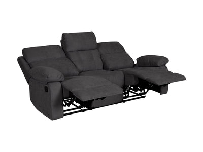 dark grey 3 Seater Recliner Sofa Oren Collection product image by CorLiving#color_dark-grey