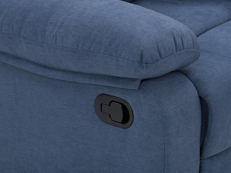blue Extra Wide Recliner Oren Collection detail image by CorLiving