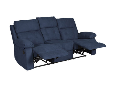blue 3 Seater Recliner Sofa Oren Collection product image by CorLiving#color_blue