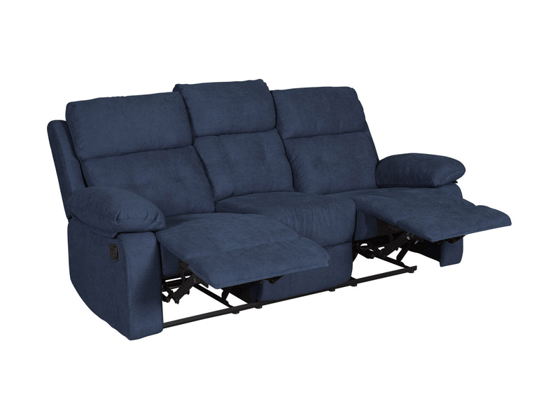blue 3 Seater Recliner Sofa Oren Collection product image by CorLiving