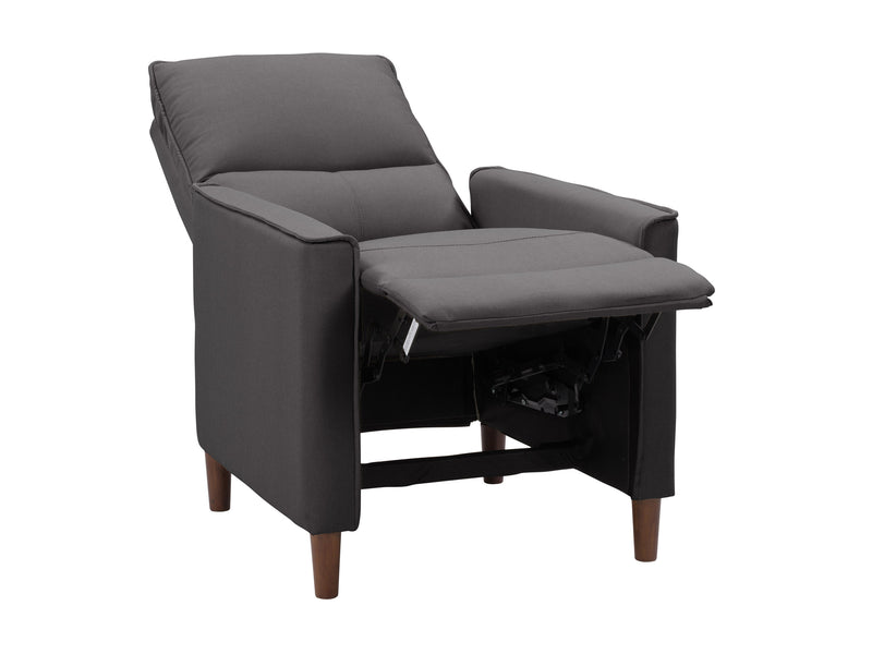 dark grey Mid Century Recliner Alder Collection product image by CorLiving