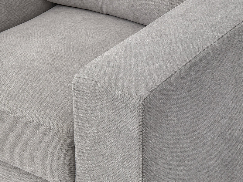 light grey Grey Accent Chair Lyon Collection detail image by CorLiving