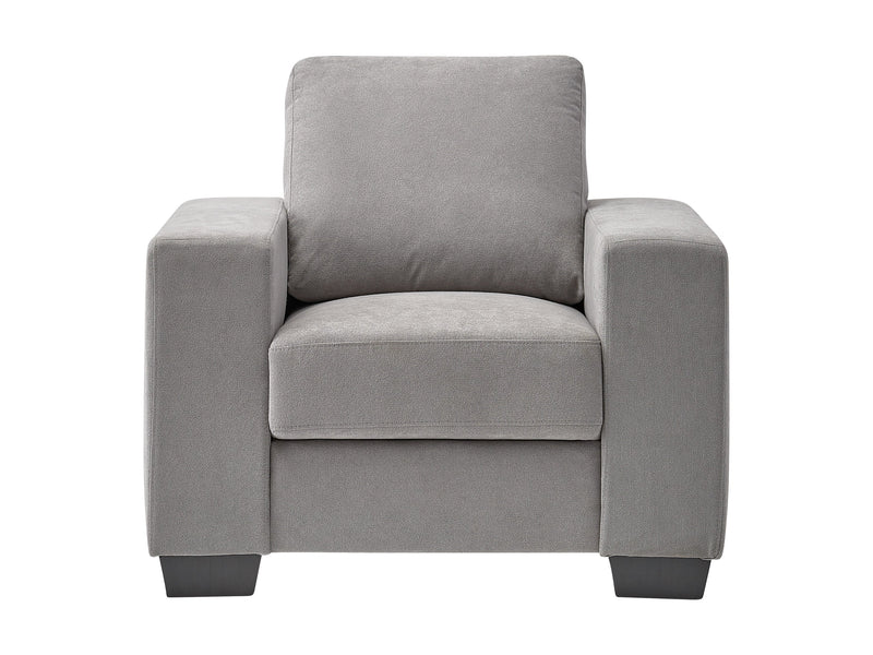 light grey Grey Accent Chair Lyon Collection product image by CorLiving