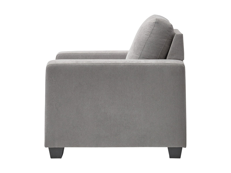 light grey Grey Accent Chair Lyon Collection product image by CorLiving