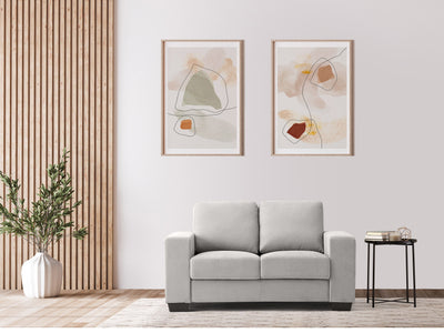 light grey 2 Seater Sofa Loveseat Lyon Collection lifestyle scene by CorLiving#color_light-grey