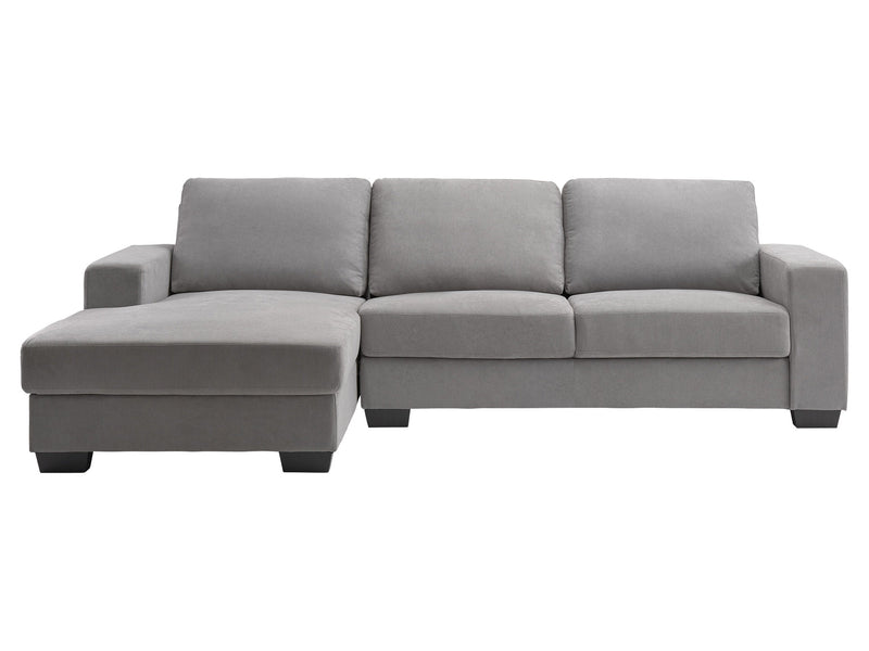 light grey Wide Sectional Couch, Right Facing Lyon Collection product image by CorLiving