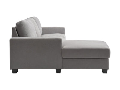 light grey Wide Sectional Couch, Right Facing Lyon Collection product image by CorLiving#color_light-grey