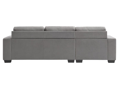 light grey Wide Sectional Couch, Right Facing Lyon Collection product image by CorLiving#color_light-grey
