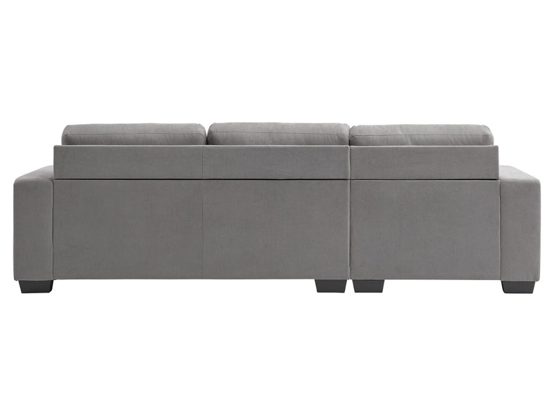 light grey Wide Sectional Couch, Right Facing Lyon Collection product image by CorLiving
