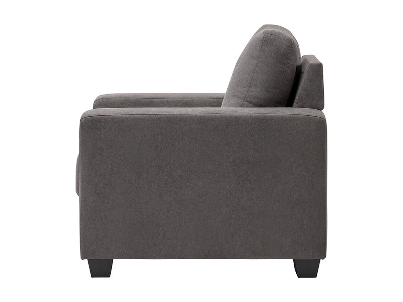 dark grey Grey Accent Chair Lyon Collection product image by CorLiving