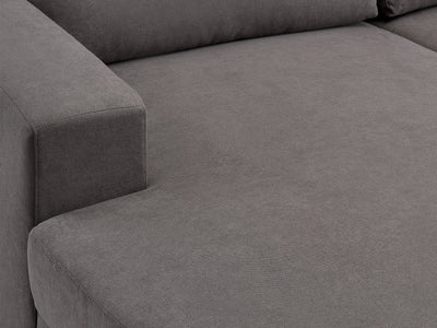dark grey Wide Sectional Couch, Right Facing Lyon Collection detail image by CorLiving#color_dark-grey