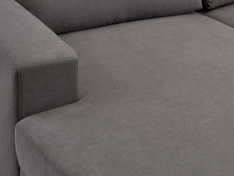 dark grey Wide Sectional Couch, Right Facing Lyon Collection detail image by CorLiving