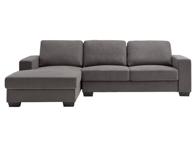 dark grey Wide Sectional Couch, Right Facing Lyon Collection product image by CorLiving#color_dark-grey