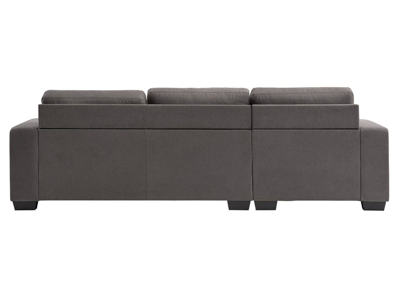 dark grey Wide Sectional Couch, Right Facing Lyon Collection product image by CorLiving