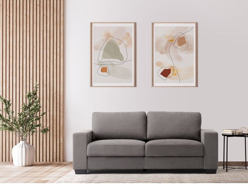 dark grey 3 Seater Sofa Lyon Collection lifestyle scene by CorLiving