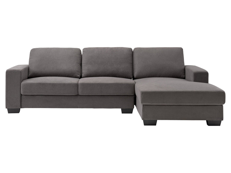 dark grey Wide Sectional Couch, Left Facing Lyon Collection product image by CorLiving