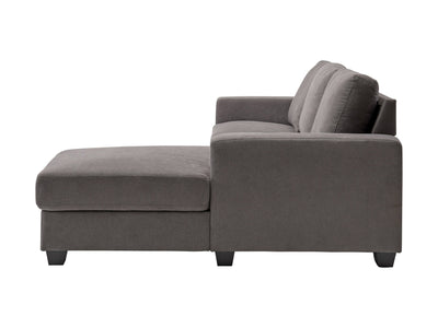 dark grey Wide Sectional Couch, Left Facing Lyon Collection product image by CorLiving#color_dark-grey