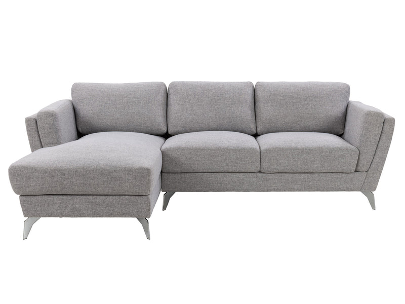 light grey L Shaped Sofa, Left Facing Lansing Collection product image by CorLiving