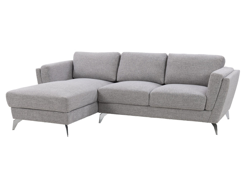 light grey L Shaped Sofa, Left Facing Lansing Collection product image by CorLiving