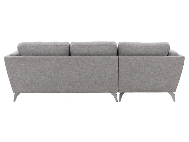 light grey L Shaped Sofa, Left Facing Lansing Collection product image by CorLiving