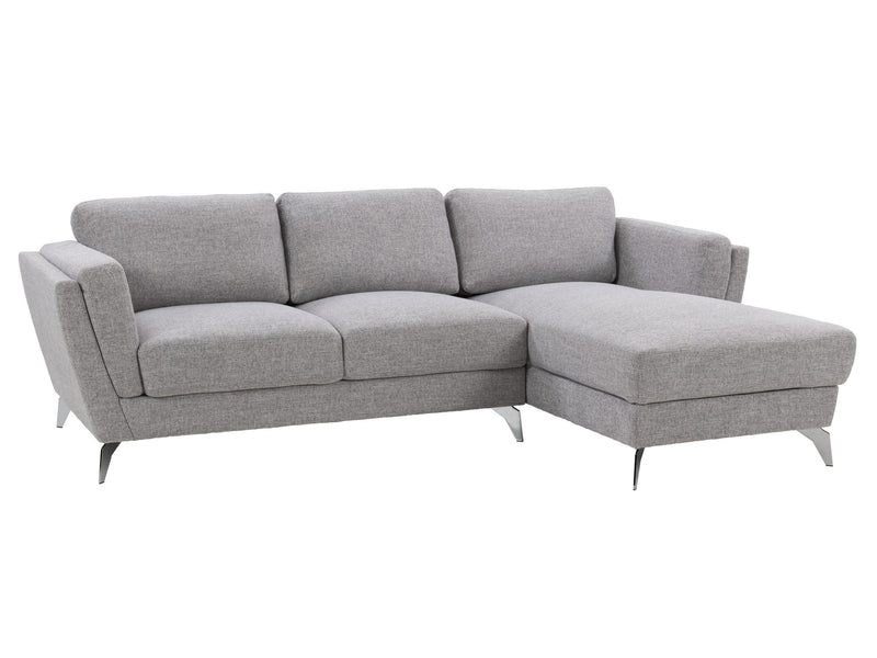 light grey L Shaped Sofa, Right Facing Lansing Collection product image by CorLiving