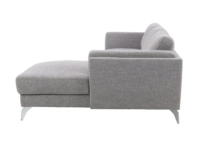 light grey L Shaped Sofa, Right Facing Lansing Collection product image by CorLiving#color_light-grey