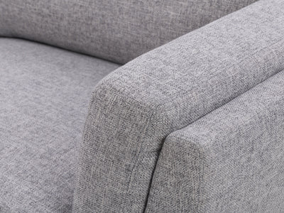 light grey Upholstered Armchair Lansing Collection detail image by CorLiving#color_lansing-light-grey